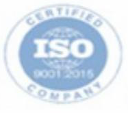 ISO 9001:2015 Certified Company